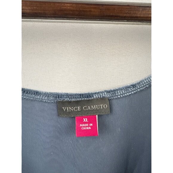 Women’s Vince Camino XL Blue Velvet Tank Blouse - Picture 5 of 6